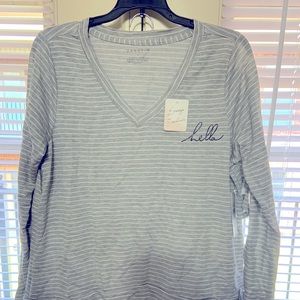 Danskin Pajama Top & Shorts Set, Size L